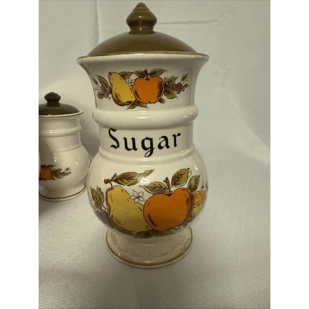 Vintage 1950’s Fruit festival canisters Webb Japan - Picture 12 of 15